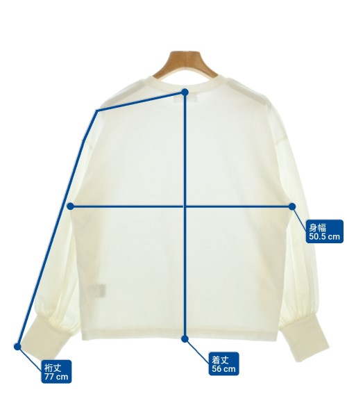 OPAQUE.CLIP（オペークドットクリップ）Tシャツ・カットソー 白 サイズ:36(S位) レディース/2200641501074