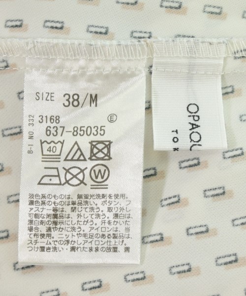 OPAQUE.CLIP（オペークドットクリップ）カジュアルシャツ 白 サイズ:38(M位) レディース/2200643402027