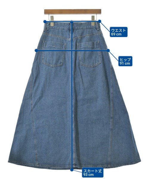 OPAQUE.CLIP（オペークドットクリップ）ロング・マキシ丈スカート 青 サイズ:38(M位) レディース/2200639521039