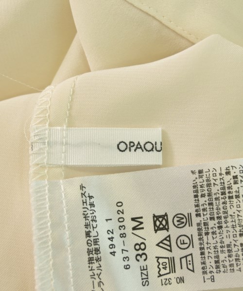 OPAQUE.CLIP（オペークドットクリップ）ブラウス ベージュ サイズ:38(M位) レディース/2200639521220