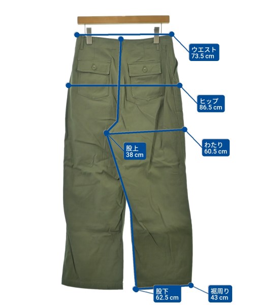 OPAQUE.CLIP（オペークドットクリップ）カーゴパンツ カーキ サイズ:40(M位) レディース/2200639521305