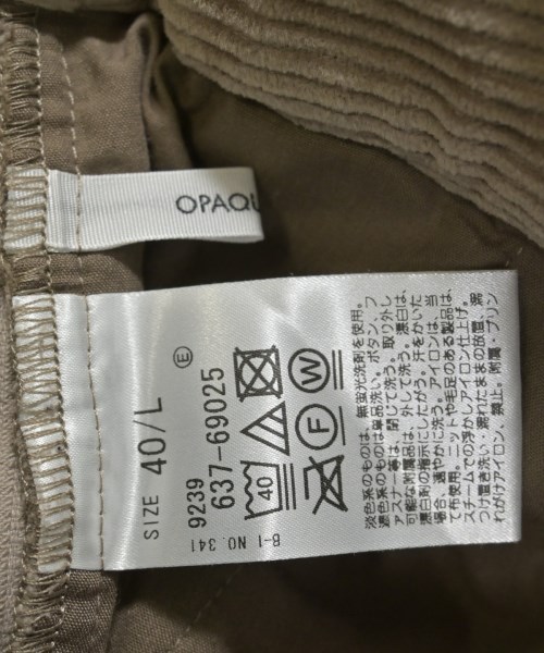 OPAQUE.CLIP（オペークドットクリップ）その他 ベージュ サイズ:40(M位) レディース/2200639521312