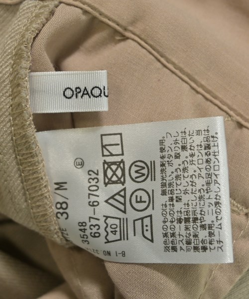 OPAQUE.CLIP（オペークドットクリップ）スラックス ベージュ サイズ:38(M位) レディース/2200639521329