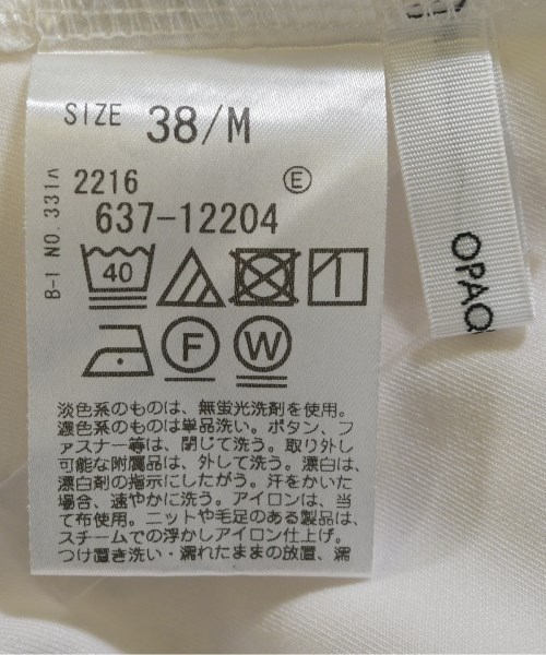 OPAQUE.CLIP（オペークドットクリップ）カジュアルシャツ 白 サイズ:38(M位) レディース/2200645390056