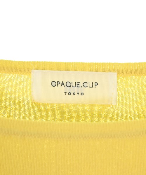 OPAQUE.CLIP（オペークドットクリップ）ニット・セーター 黄 サイズ:36(S位) レディース/2200705232036