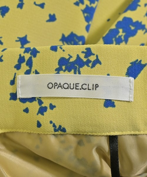 OPAQUE.CLIP（オペークドットクリップ）ロング・マキシ丈スカート 黄 サイズ:42(XL位) レディース/2200660594026