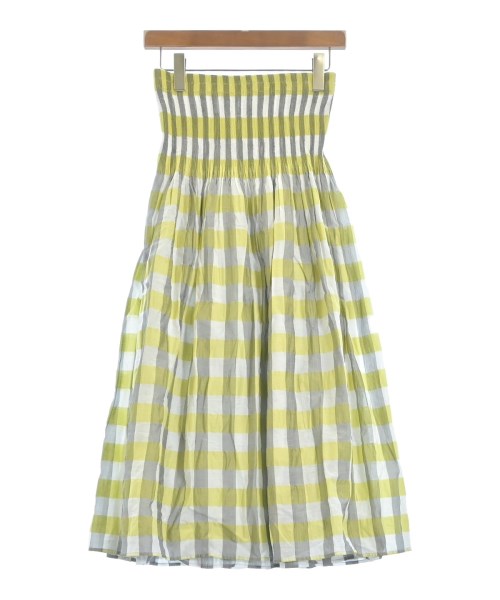 OPAQUE.CLIP(オペークドットクリップ)ロング・マキシ丈スカート 黄 サイズ:M/2200659949103