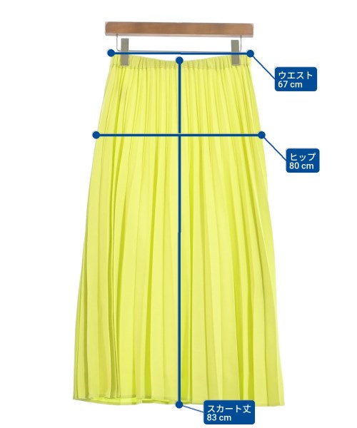 OPAQUE.CLIP（オペークドットクリップ）ロング・マキシ丈スカート 黄 サイズ:M レディース/2200659949110