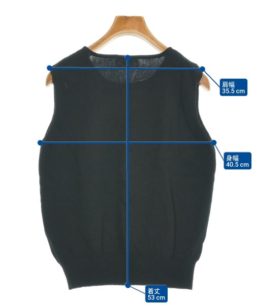 OPAQUE.CLIP（オペークドットクリップ）ベスト 黒 サイズ:M レディース/2200661481165