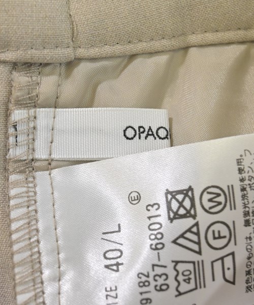 OPAQUE.CLIP（オペークドットクリップ）スラックス ベージュ サイズ:40/L レディース/2200662320043