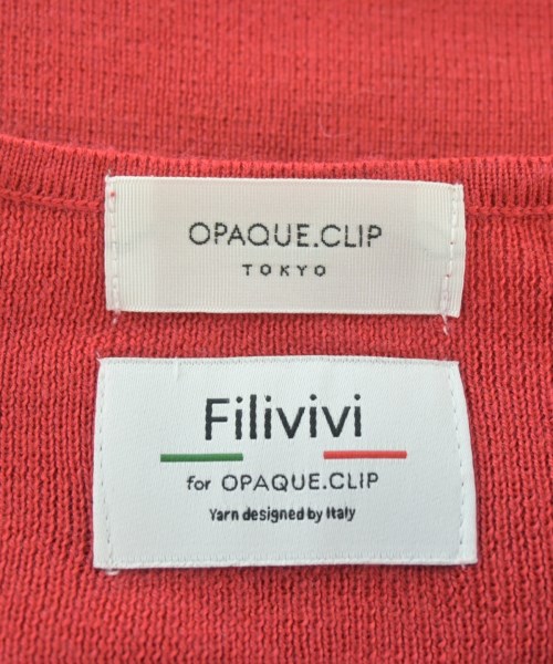 OPAQUE.CLIP（オペークドットクリップ）ニット・セーター 赤 サイズ:38(M位) レディース/2200662143079