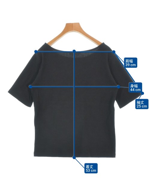 OPAQUE.CLIP（オペークドットクリップ）Tシャツ・カットソー 黒 サイズ:40(M位) レディース/2200663934072