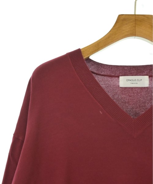 OPAQUE.CLIP（オペークドットクリップ）ニット・セーター 赤 サイズ:40/L レディース/2200661145098