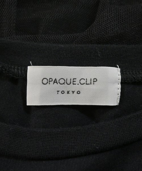 OPAQUE.CLIP（オペークドットクリップ）Tシャツ・カットソー 黒 サイズ:36(S位) レディース/2200661241196