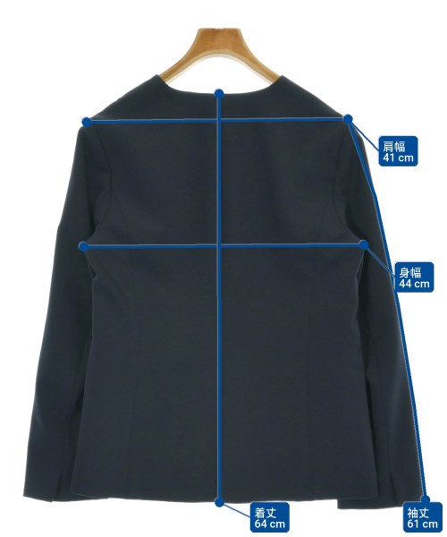 OPAQUE.CLIP（オペークドットクリップ）ノーカラージャケット 紺 サイズ:40(M位) レディース/2200666524010