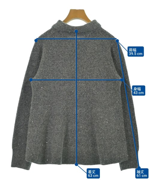 OPAQUE.CLIP（オペークドットクリップ）ニット・セーター グレー サイズ:38(M位) レディース/2200667788022