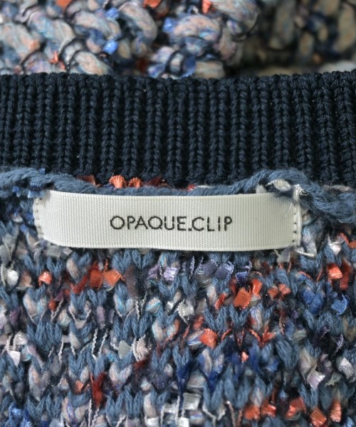 OPAQUE.CLIP（オペークドットクリップ）カーディガン 青 サイズ:L レディース/2200713789034