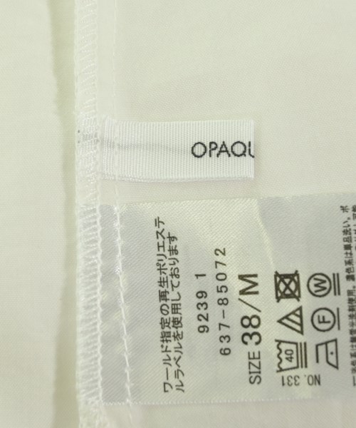 OPAQUE.CLIP（オペークドットクリップ）ブラウス 白 サイズ:38(M位) レディース/2200713789225