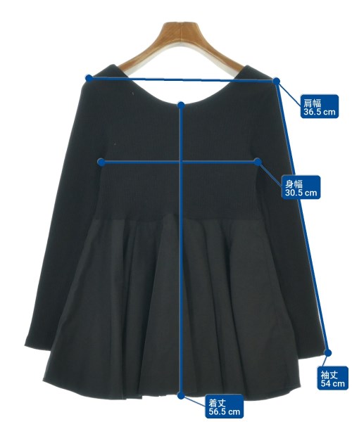 OPAQUE.CLIP（オペークドットクリップ）Tシャツ・カットソー 黒 サイズ:36(S位) レディース/2200718612061