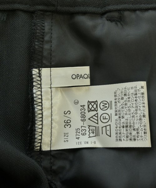 OPAQUE.CLIP（オペークドットクリップ）スラックス 黒 サイズ:36(S位) レディース/2200682880053