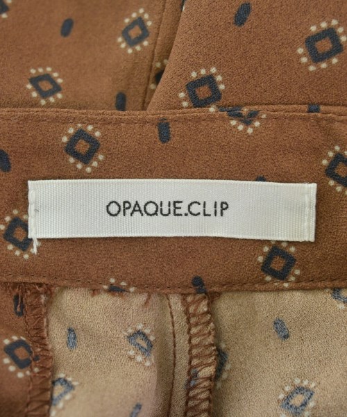 OPAQUE.CLIP（オペークドットクリップ）ブラウス 茶 サイズ:38(M位) レディース/2200688602215