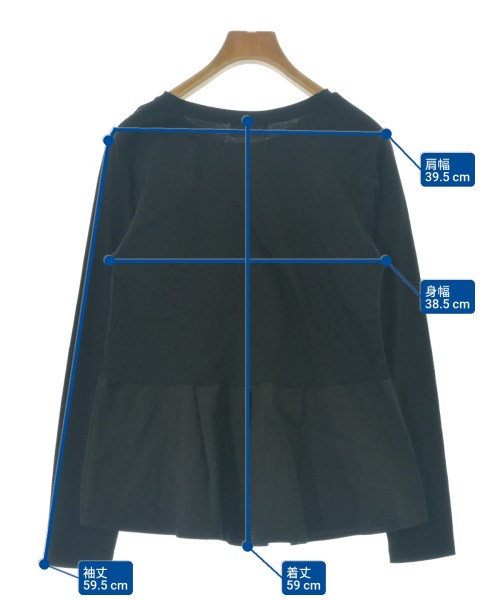 OPAQUE.CLIP（オペークドットクリップ）Tシャツ・カットソー 黒 サイズ:36(S位) レディース/2200690963168