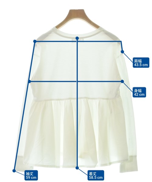 OPAQUE.CLIP（オペークドットクリップ）Tシャツ・カットソー 白 サイズ:36(S位) レディース/2200690963175