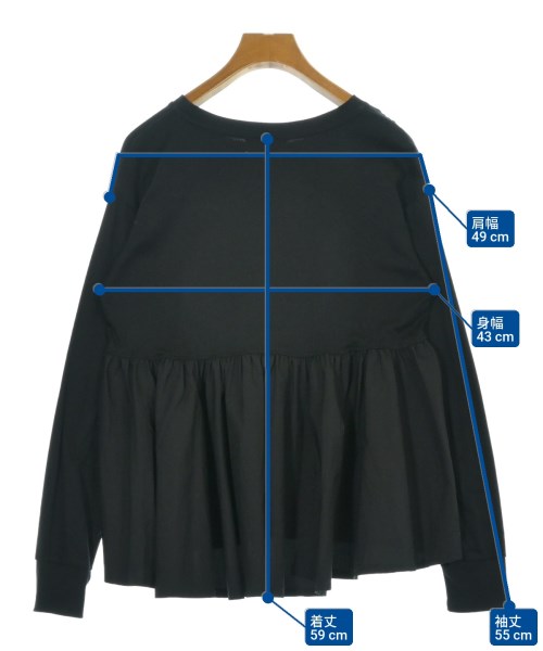 OPAQUE.CLIP（オペークドットクリップ）Tシャツ・カットソー 黒 サイズ:36(S位) レディース/2200690963182