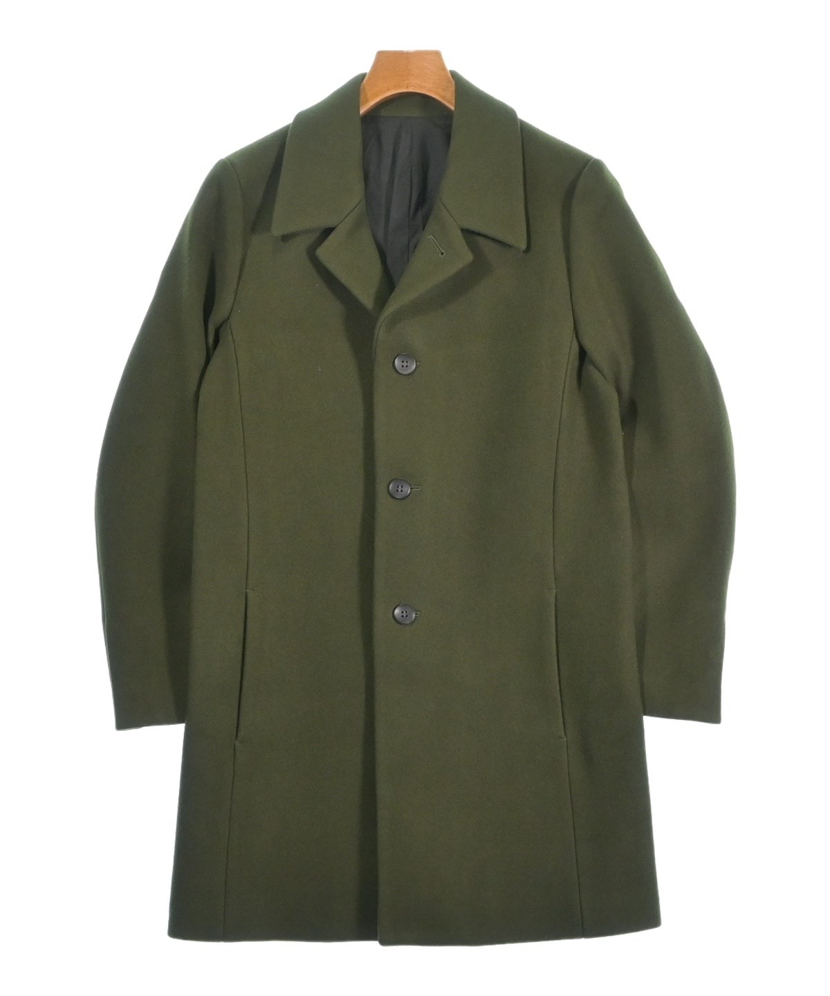 KURO（クロ）チェスターコート カーキ サイズ:0(S位) メンズ