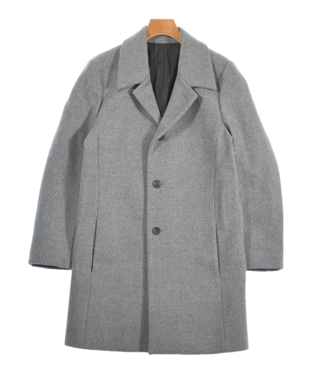 KURO（クロ）チェスターコート グレー サイズ:0(S位) メンズ