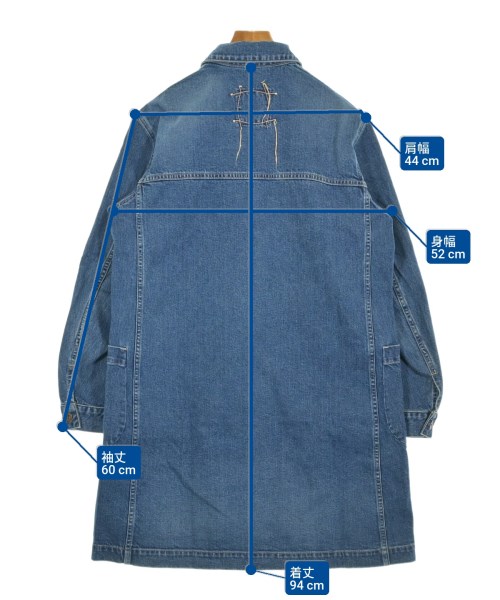 KURO（クロ）ステンカラーコート 紺 サイズ:-(L位) メンズ/2200639341033