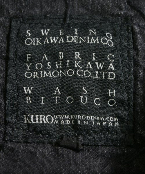 KURO（クロ）デニムジャケット 黒 サイズ:S レディース/2200622220017