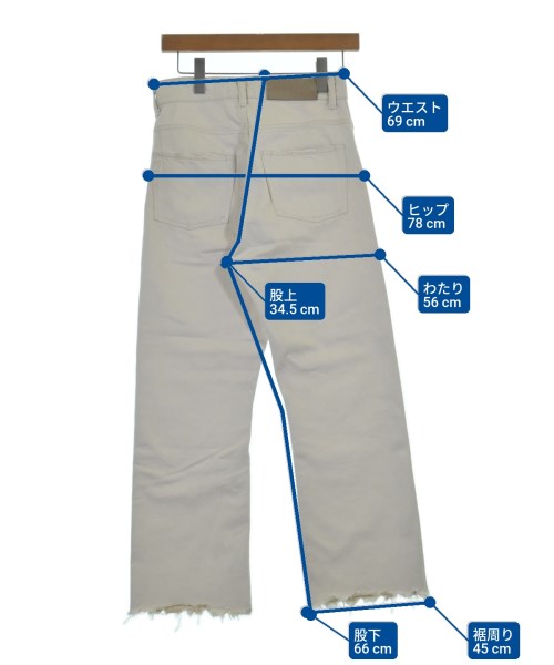 KURO（クロ）デニムパンツ 白 サイズ:26(M位) レディース/2200625214020