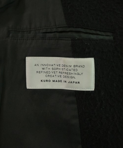 KURO（クロ）チェスターコート 黒 サイズ:1(M位) メンズ/2200628878021