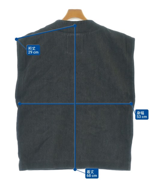 KURO（クロ）ベスト 黒 サイズ:0(S位) レディース/2200619095048