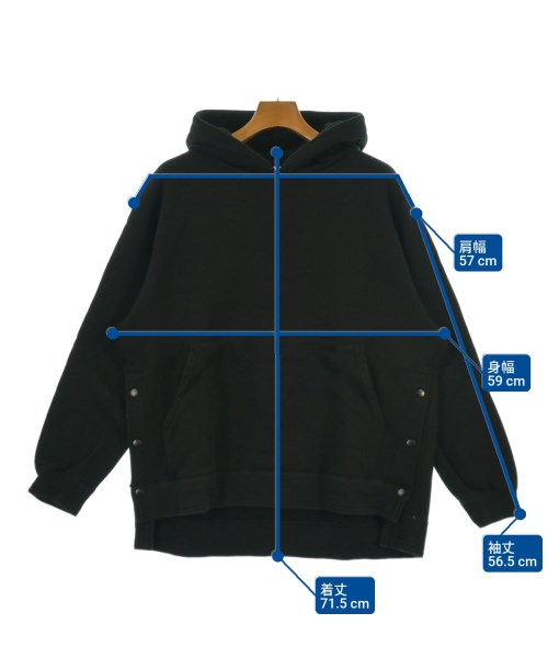 KURO（クロ）パーカー 黒 サイズ:0(S位) メンズ/2200619891190