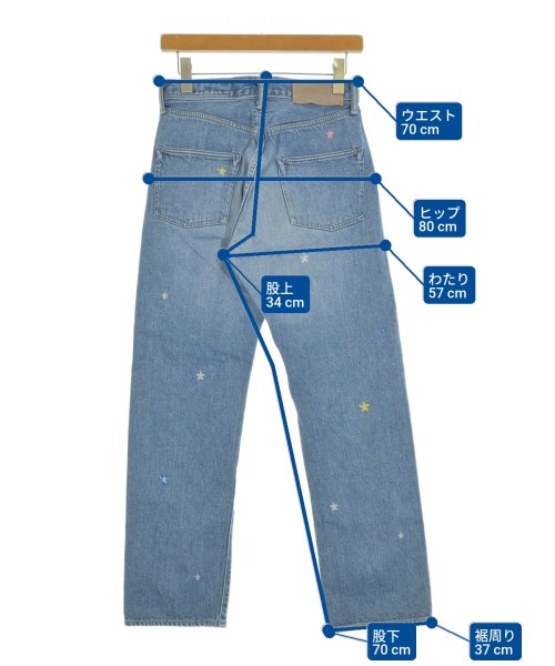 KURO（クロ）デニムパンツ 青 サイズ:26(M位) レディース/2200657819095