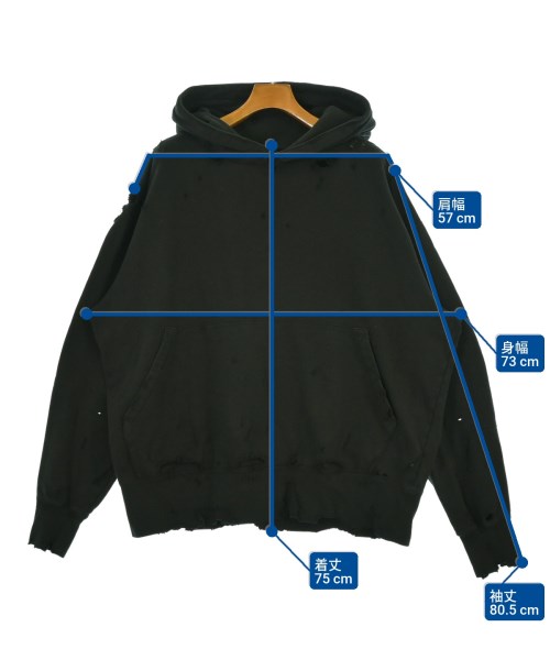 KURO（クロ）パーカー 黒 サイズ:3(XL位) メンズ/2200657002077