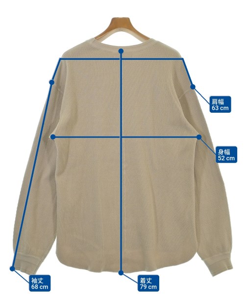 KURO（クロ）Tシャツ・カットソー ベージュ サイズ:1(M位) メンズ/2200622037042