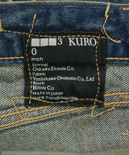 KURO（クロ）デニムパンツ 紺 サイズ:0(S位) メンズ/2200666316035