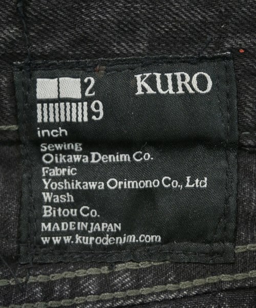 KURO（クロ）デニムパンツ 黒 サイズ:-(L位) メンズ/2200689388194