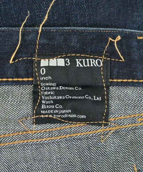 KURO（クロ）デニムパンツ 紺 サイズ:0(S位) メンズ/2200732164096