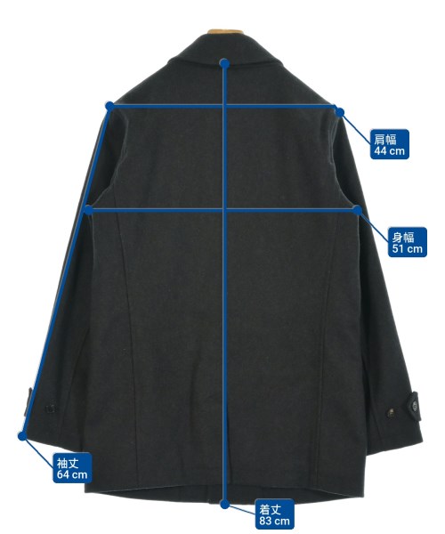 LONDON TRADITION（ロンドントラディション）ステンカラーコート 黒 サイズ:M メンズ/2200649868018