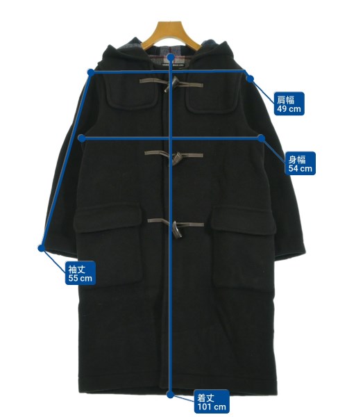 LONDON TRADITION（ロンドントラディション）ダッフルコート 黒 サイズ:36(S位) レディース/2200613950022