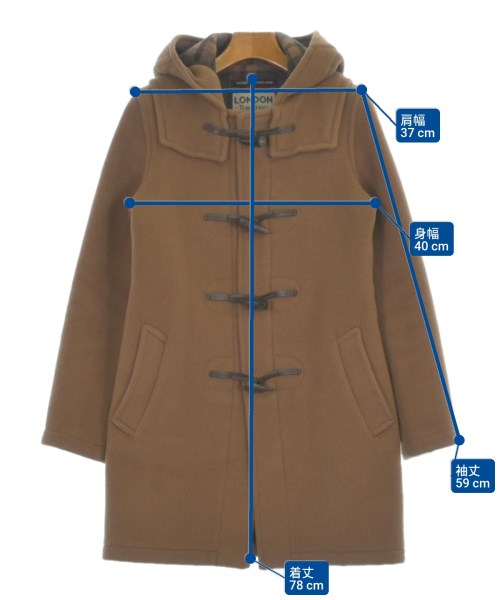 LONDON TRADITION（ロンドントラディション）ダッフルコート 茶 サイズ:34(XS位) レディース/2200618934027