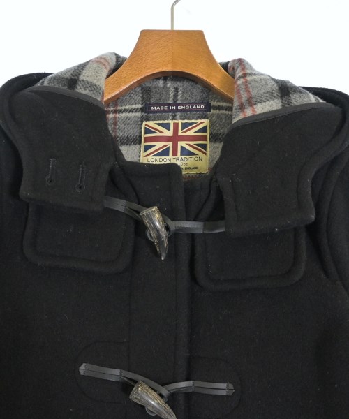 LONDON TRADITION（ロンドントラディション）ダッフルコート 黒 サイズ:34(XS位) レディース/2200690876017