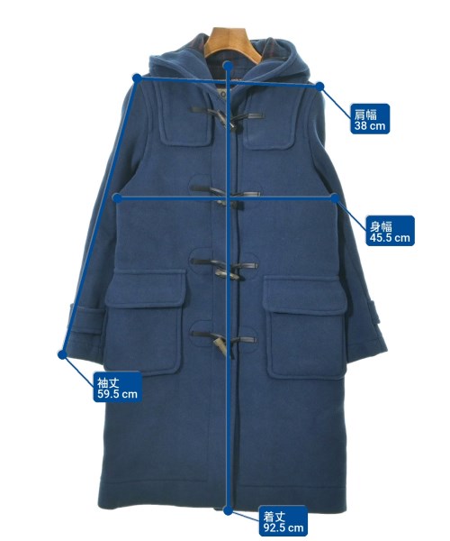 LONDON TRADITION（ロンドントラディション）ダッフルコート 青 サイズ:F レディース/2200629105010