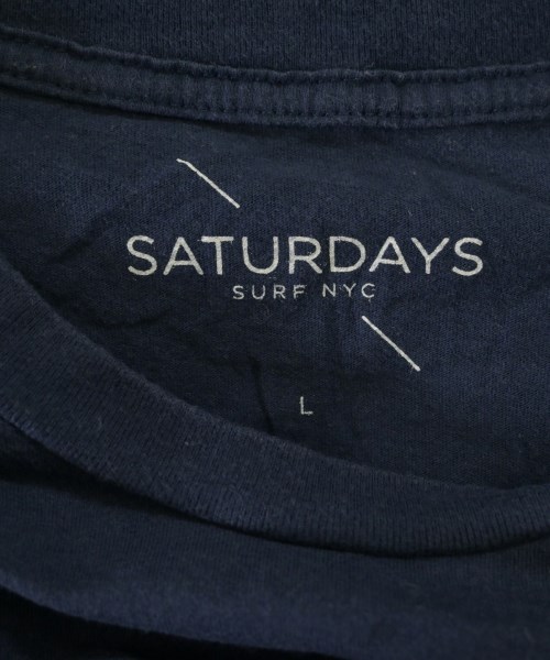 SATURDAYS SURF NYC（サタダーズサーフニューヨーク）Tシャツ・カットソー 紺 サイズ:L メンズ/2200593198407