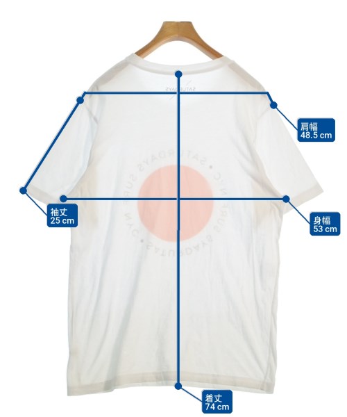 SATURDAYS SURF NYC（サタダーズサーフニューヨーク）Tシャツ・カットソー 白 サイズ:XL メンズ/2200675089111