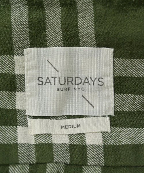 SATURDAYS SURF NYC（サタダーズサーフニューヨーク）カジュアルシャツ カーキ サイズ:M メンズ/2200668759052